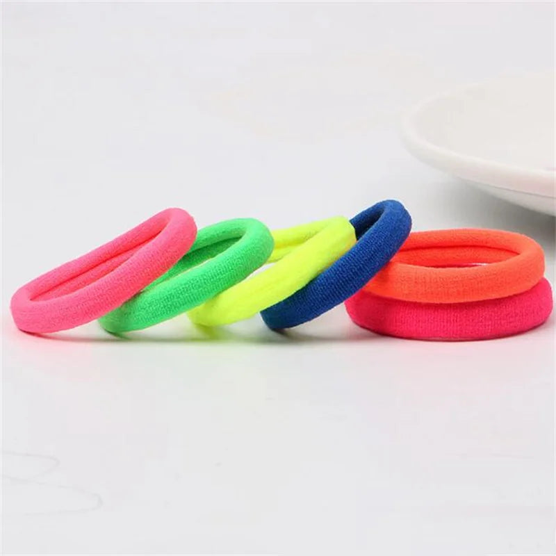 50 Pack Elastic Hair Bands Set for Girls Women No Damage Pigtails Holders