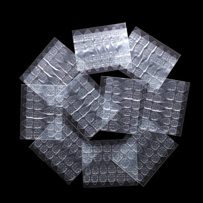 Double-Side Nail Glue Tabs Adhesive Sheets Waterproof Breathable Nail Art