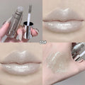 Moisturizing Lip Gloss Mirror with Fine Flash - Gothic Black Silver Finish