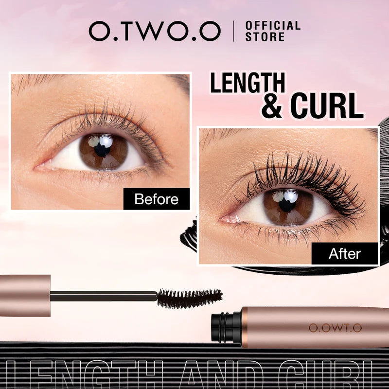 Long Lasting Waterproof Volumizing Curling Mascara for Dramatic Lash Extension