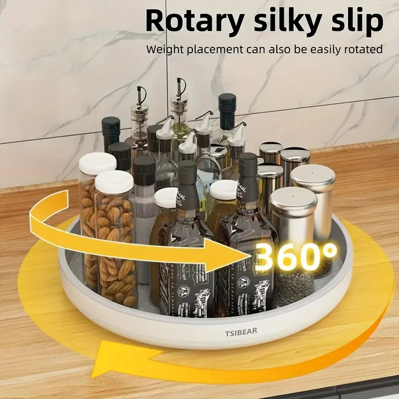 Rotating Spice Rack Organizer - 360 Degree Lazy Susan for Pantry & Countertop Storage