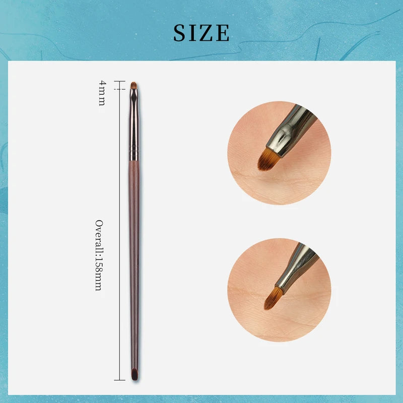Precision Eyeliner Brush - Synthetic Mini Makeup Liner Brush for Detailed Eye Makeup