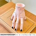 Halloween Palm Hand Ornament Garden Decor with Potted Basin - Scary Fleshy Storage