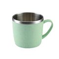 Double Layer Stainless Steel Coffee Mug with Plastic Handle - Water & Tea Cup