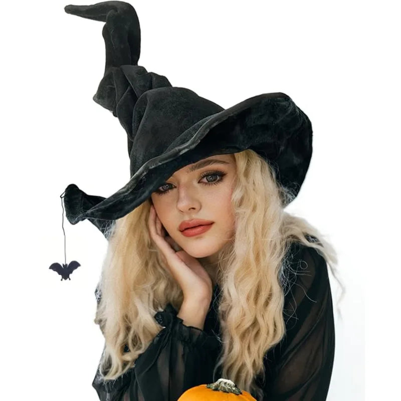 Halloween Witch Hat for Women - Black, White, Green, Army Green & More