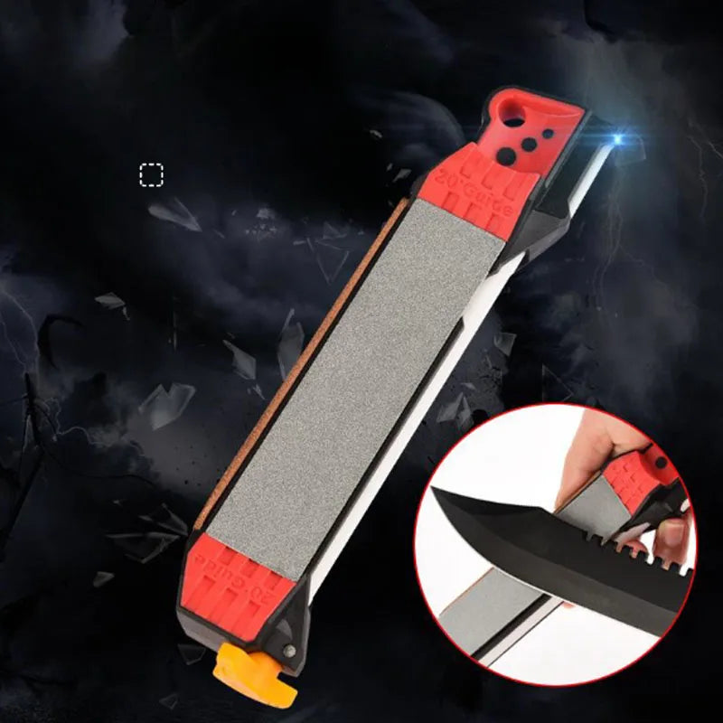 Double-Sided Diamond Whetstone Knife Sharpener Ceramic Hone 17cm Kitchen Tool