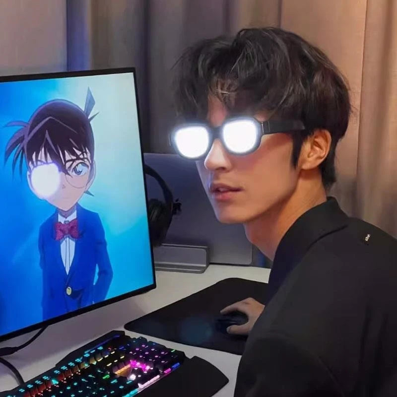 LED Tech Glasses for Cosplay Halloween & Party Performance Unisex