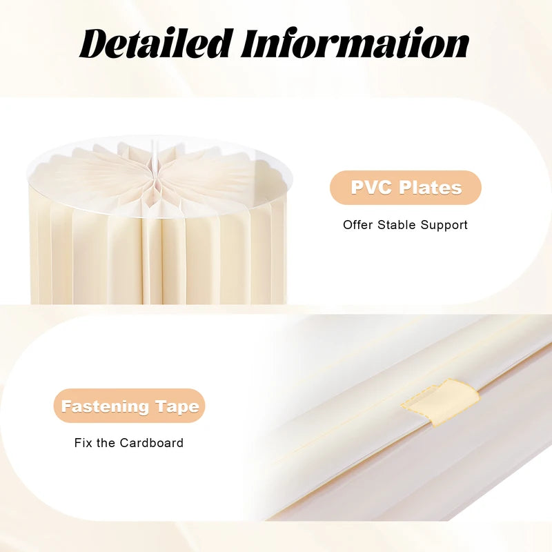 5-Piece Foldable Cardboard Flower Stand Set for Weddings & Parties, Supports 110 lbs