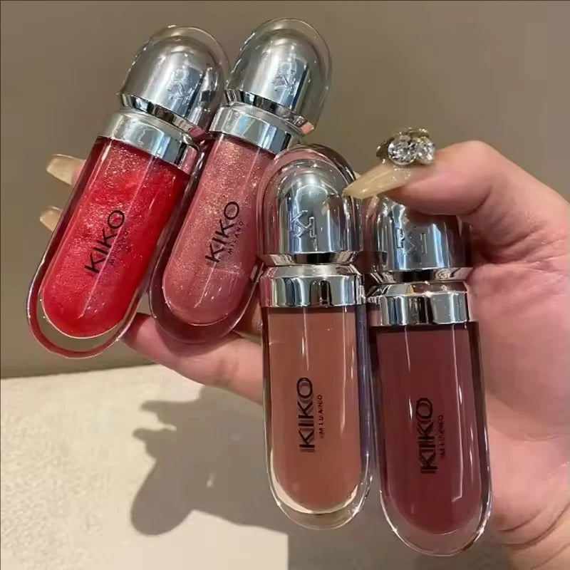 Hydrating Waterproof Lip Gloss with Shimmer and Non-Fading Formula - Multiple Colors