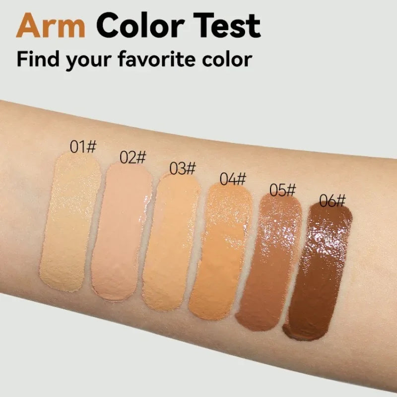 Oil-Control Matte Liquid Foundation - Waterproof Full Coverage Makeup Base