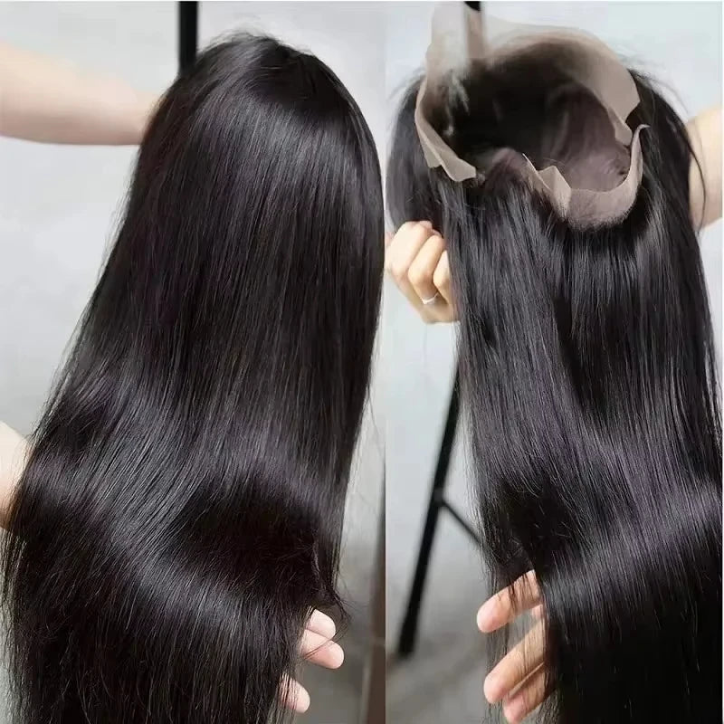 Human Hair Wigs Glueless 4x4 & 13x4 HD Transparent Lace Frontal Straight 16-42Inch