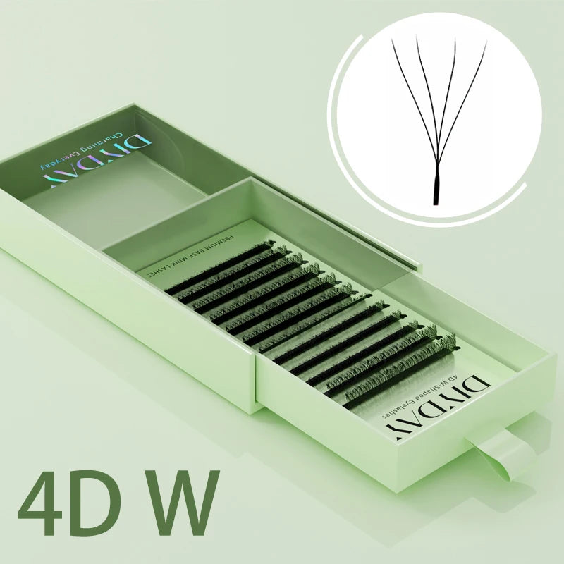 DIY Eyelash Extension W Shape 3D-8D Premade Fan Lashes for Natural Volume