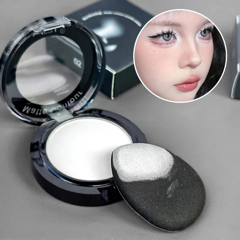 Matte Contour Palette for Natural Daily Makeup, Easy to Blend Face Powder for 3D Nose and Cheek Highlight and Shading