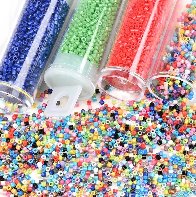 Japanese Seed Beads 1.6mm Cylinder Tiny Loose Spacer Beads for DIY Jewelry Making