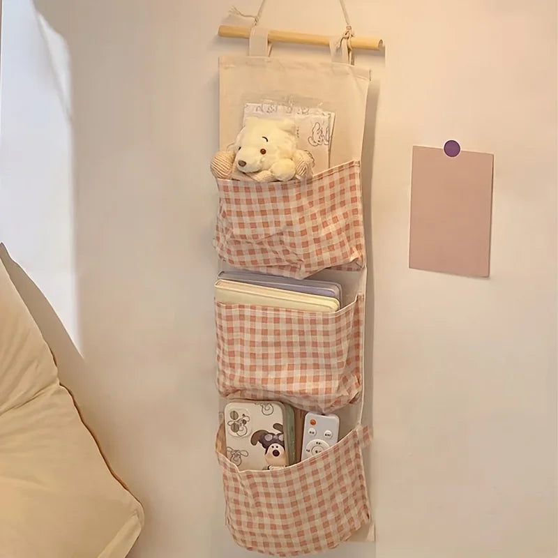 Multi-Functional Wall-Mounted Storage Bag Rack for Bedroom & Home Organization