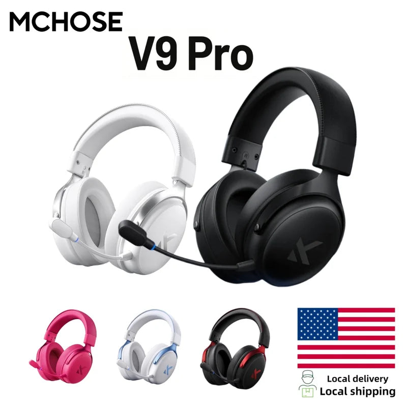 Wireless Gaming Headset 7.1 Surround Sound Noise Cancelling Mic Low Latency Lightweight for PS5 PC Switch