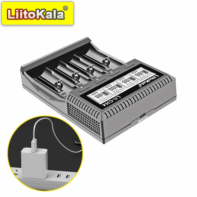Universal Rechargeable Battery Charger for 18650, AA, AAA, Li-ion, NiMH, LiFePO4