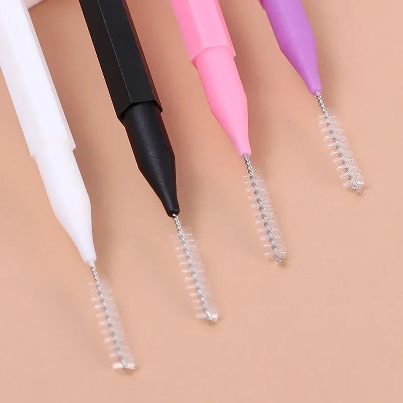Disposable Eyebrow & Eyelash Brush Applicators Set - Makeup & Lash Extension Tools