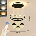 Adjustable LED Pendant Light with Remote Control for Living & Dining Rooms