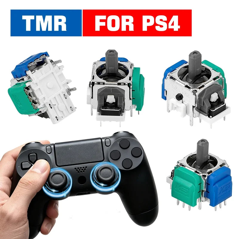 Electromagnetic Joystick Replacement Kit for PS4, PS5, Xbox Series S/X Controllers – Magnetic Sensor 3D Analog Stick (2/10 Pack)