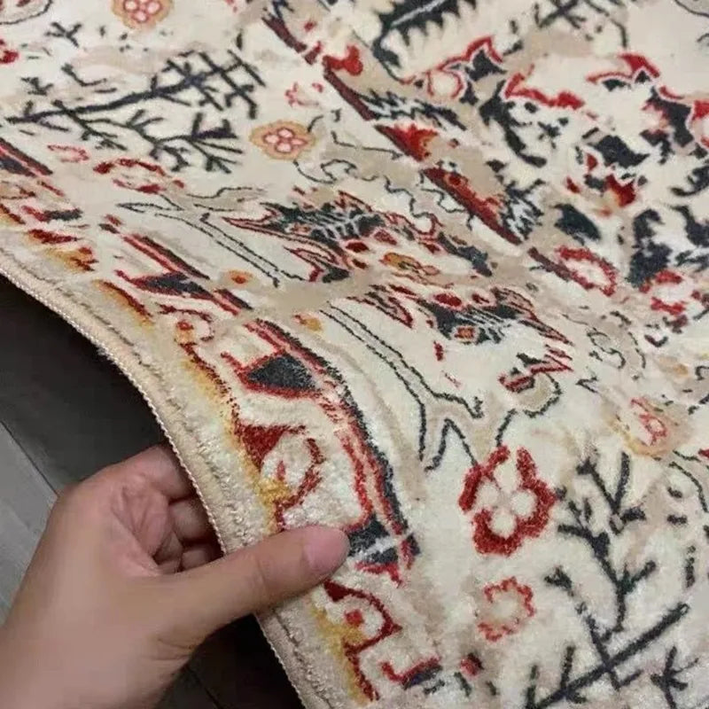 Imitation Cashmere Living Room Rug Moisture-Proof & Mildew Resistant Blanket