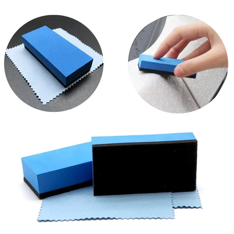 Car Ceramic Coating Applicator Pads Set - Nano Wax & Polishing Sponge Kit