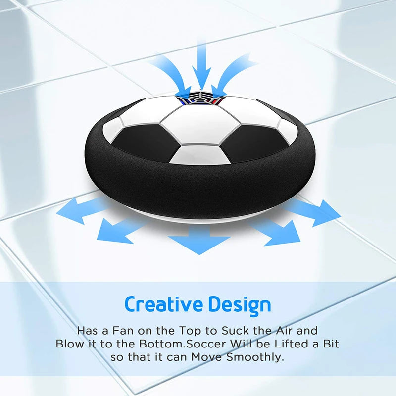 LED Hover Soccer Ball - Indoor Outdoor Floating Football Toy for Kids & Teens