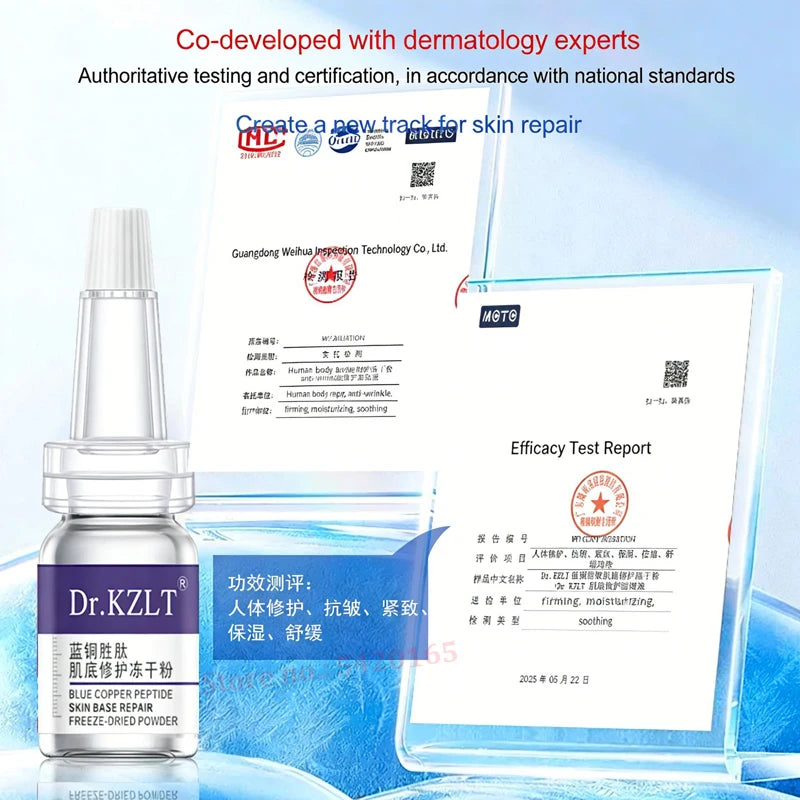 Powerful Skin Repair Face Serum with GHK-CU Copper Peptide for Skin Regeneration