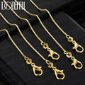 Gold Chain Necklace for Women & Men 16-30 Inch Jewelry Gift