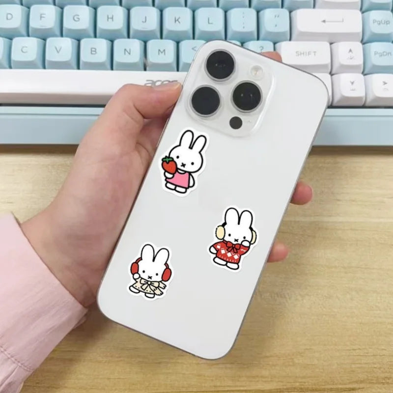 Cute Water Cup Stickers for Phone Cases Notebook Laptop Waterproof Decor - Miffy Style