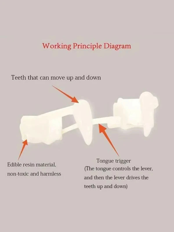Vampire Dentures Fangs Costume Accessories for Halloween Party & Cosplay