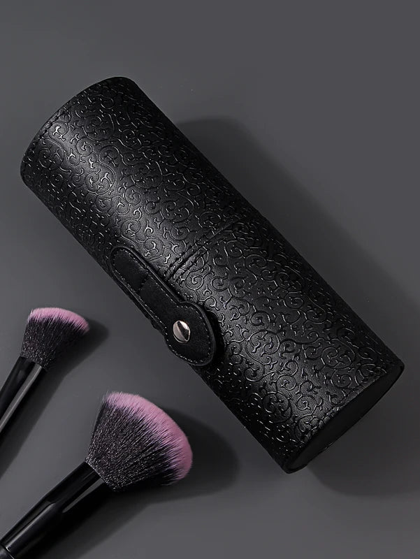 12-Piece Face Makeup Brush Set with Egg Sponge & Storage Bucket