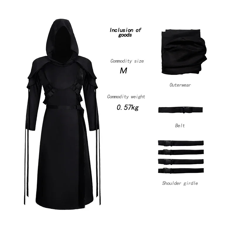 Ghost Face Cosplay Costume for Halloween Party Role Play Men Women