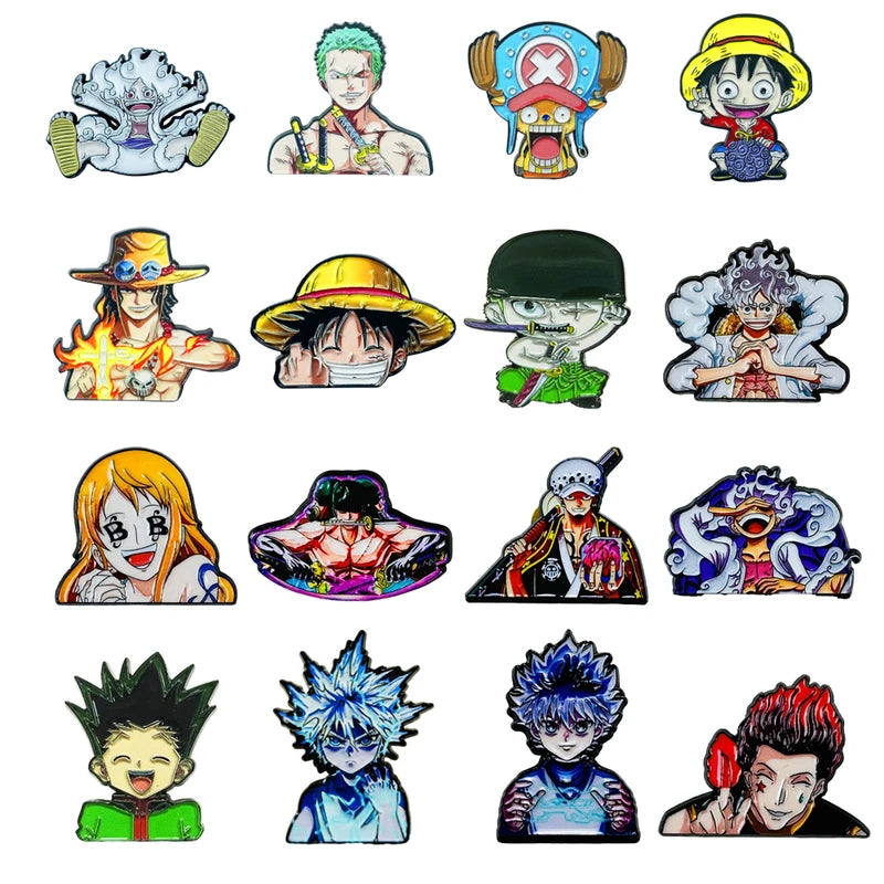 Anime One Piece Brooch Enamel Pin for Clothes & Backpacks - Cute Badge