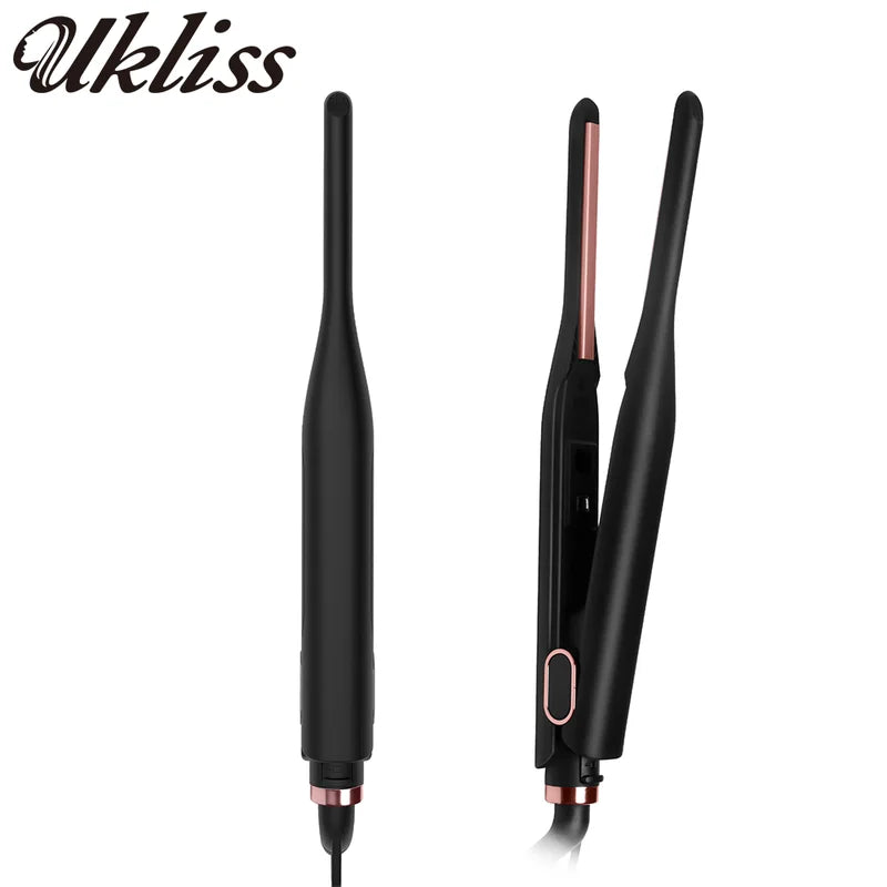 Mini Flat Iron for Short Hair - Ceramic Beard & Hair Straightener