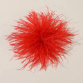 Large Ostrich Feather Brooch 8-10cm Handmade Artificial Feather Jewelry