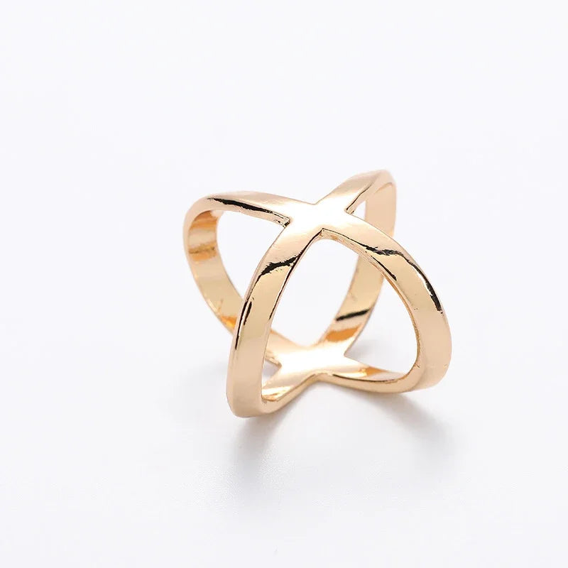 Fashion Cross Scarf Clip Brooch - Metal Bow Buckle Holder for Women