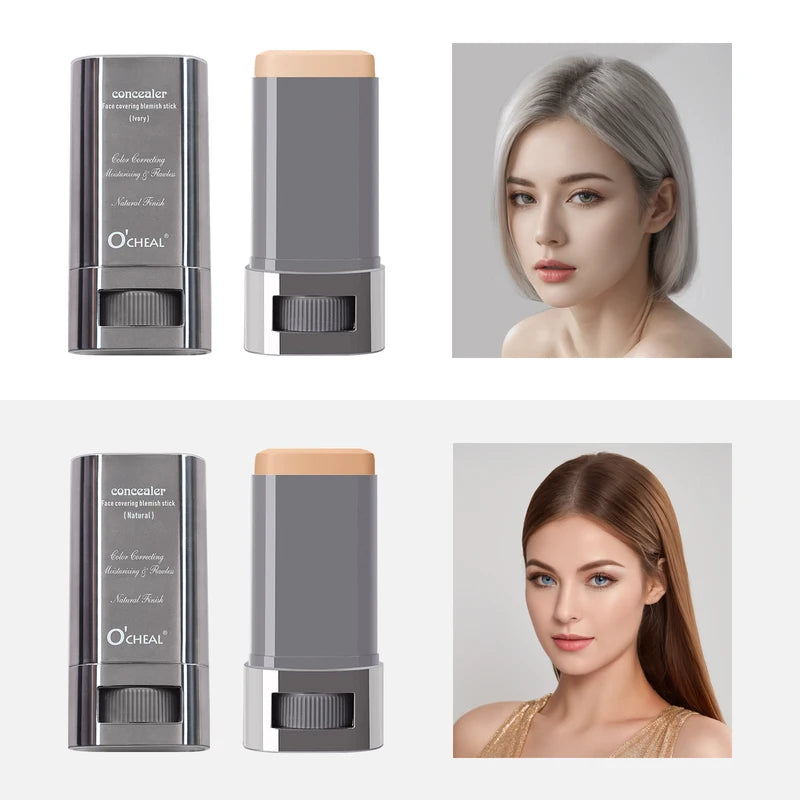Long-Wear Face Contour Stick for Foundation, Concealer & Bronzer - Lightweight Makeup Pen