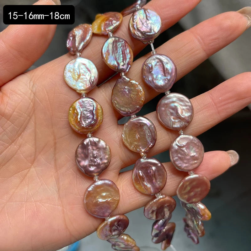 15-16mm Natural Pearl Beads Baroque Loose for Jewelry Making DIY Necklace & Bracelet