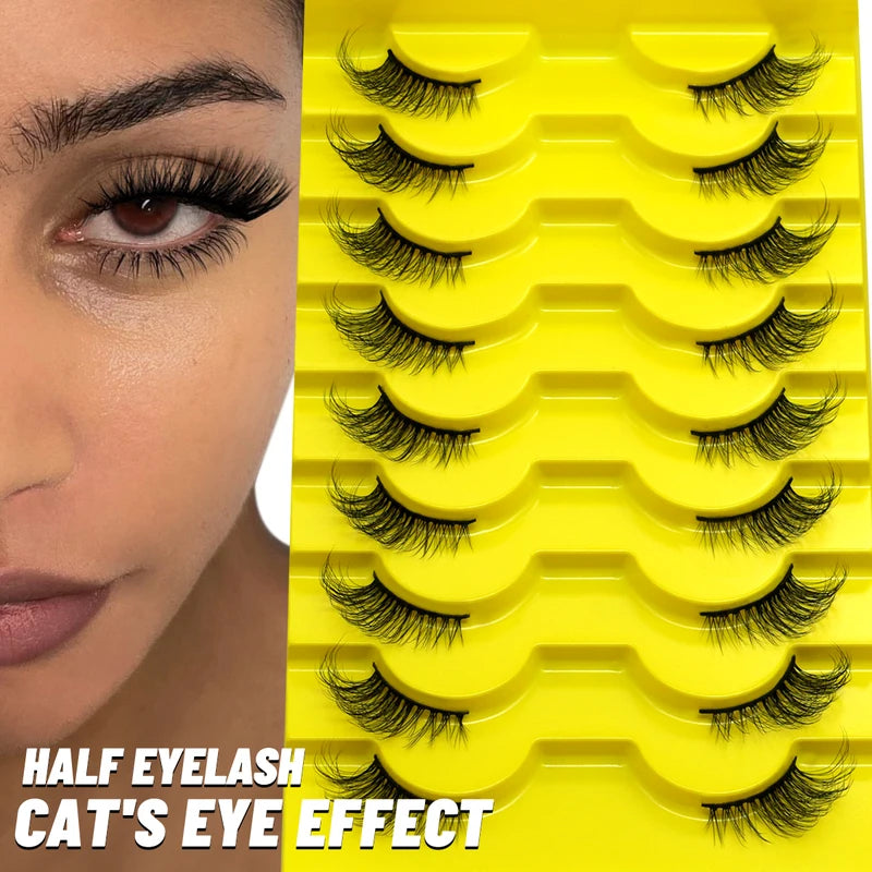 Half Lashes False Eyelashes 5/7/10 Pairs Natural Fluffy DIY Makeup Extension