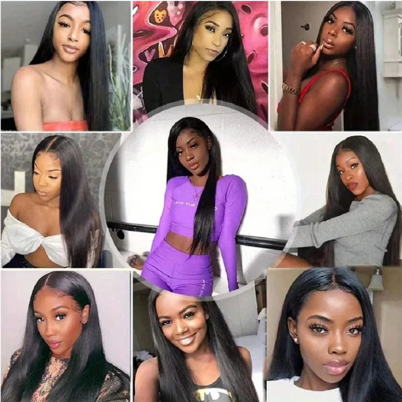 40 Inch Human Hair Wigs for Women - Lace Front, Remy Brazilian Straight Hair