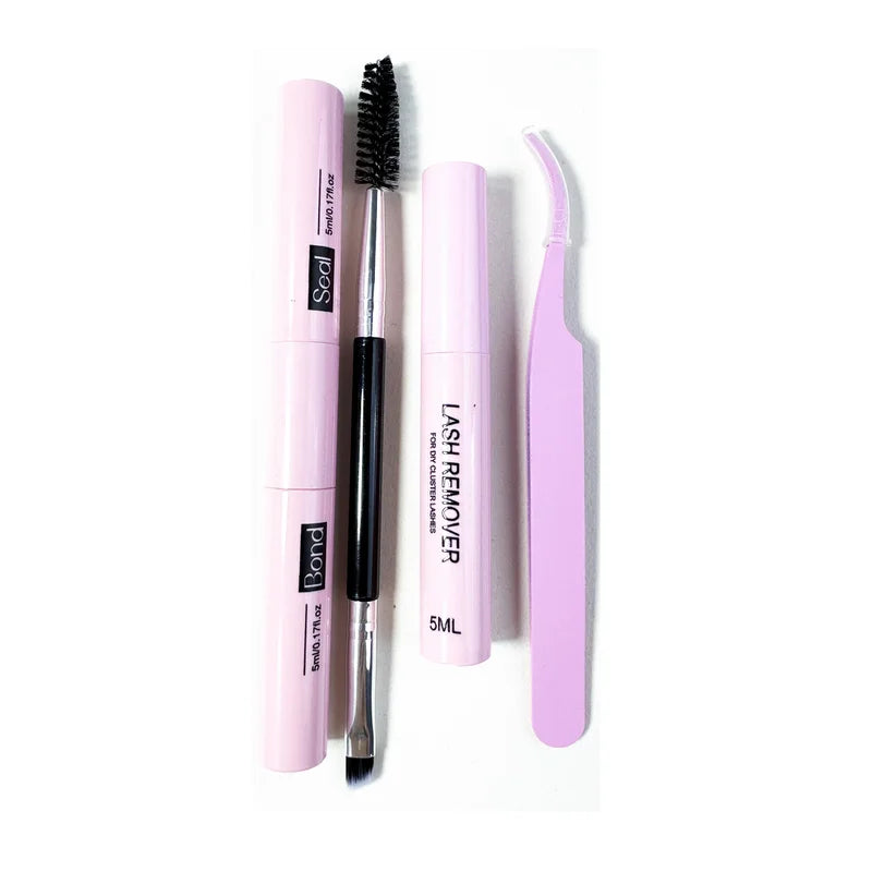 Thick Volume Eyelash Clusters Kit - Wispy Long D Curl False Lashes Waterproof