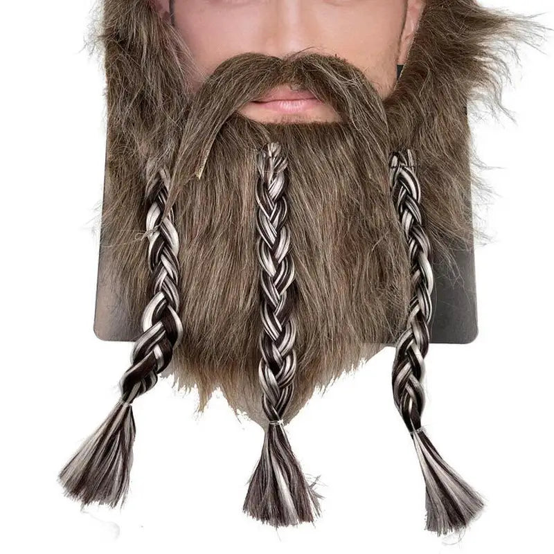 Fake Mustache and Beard Set for Party Costumes - Carnival, Halloween, Christmas