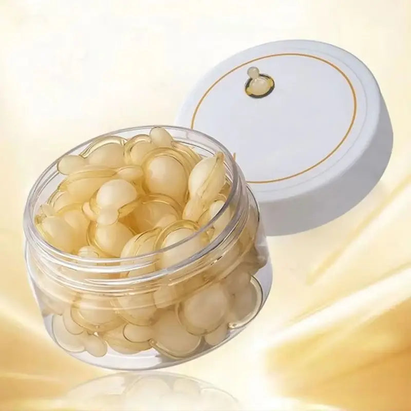 50Pcs Collagen Face Serum Capsules Set - Moisturizing & Whitening Skin Care