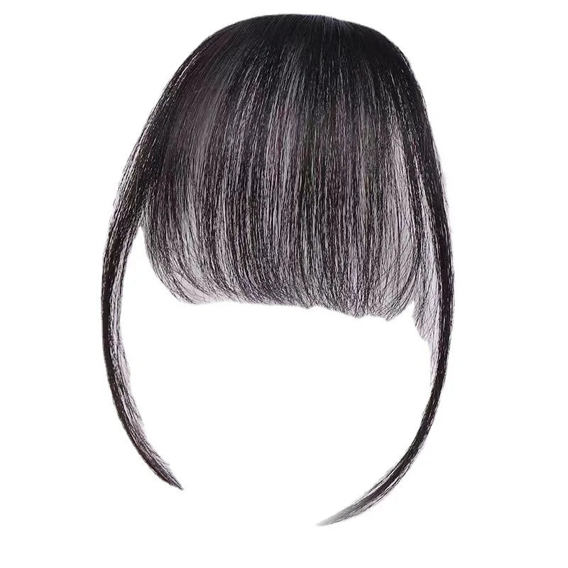 3D Remy Human Hair Clip-In Bangs for Women - Natural Fringe Hairpiece in Multiple Colors