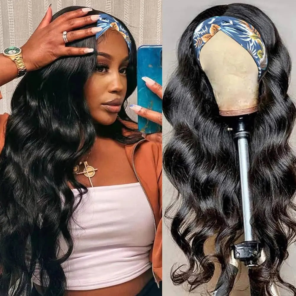 Half Wig Human Hair Kinky Curly Seamless 3-in-1 Clip-In & No Sew Half Wig