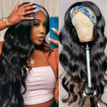 Half Wig Human Hair Kinky Curly Seamless 3-in-1 Clip-In & No Sew Half Wig