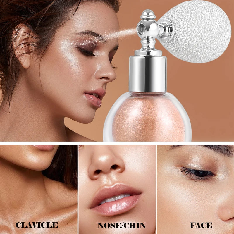 Waterproof Face & Body Spray - Long-Lasting Shine & Sweat Resistance