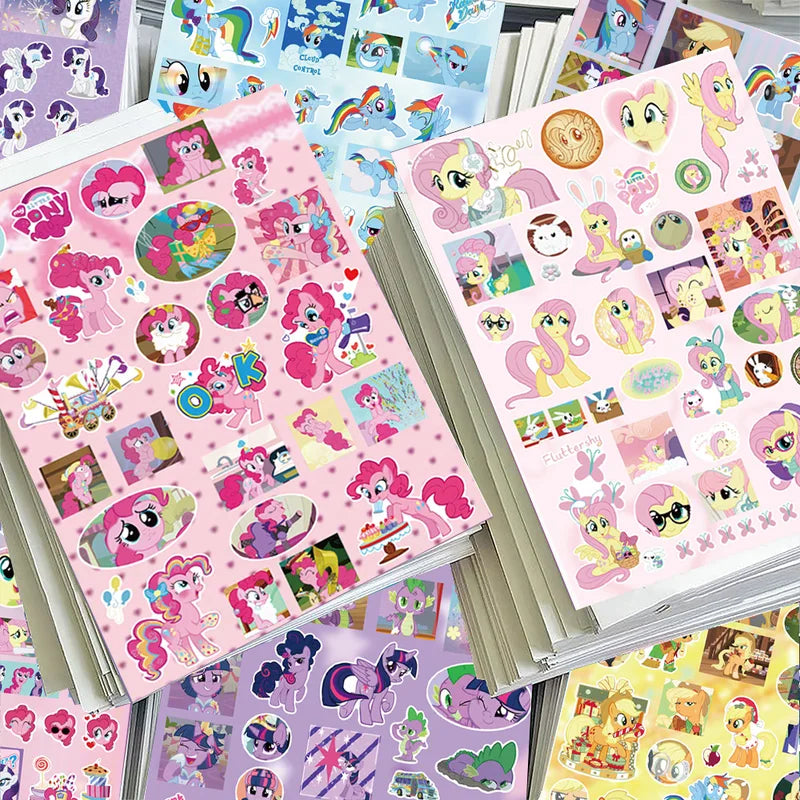 Anime My Little Pony Die-Cut Stickers for Water Bottles Laptops Skateboards