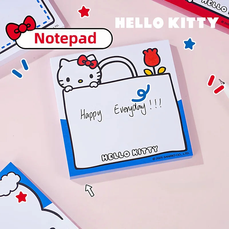 Hello Kitty Cartoon Memo Pad - Cute Notepad for Women & Gifts